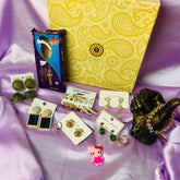 Festival Gift Combo Pack 6 Earrings Set,2 Rings ,1 Pendant ,1 Bracelet ,1 Jewellery Box & Sweet Pack